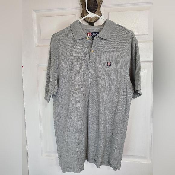 (747) Chaps Men's Classic Polo Shirt,  Size: Small Color: Grey NWOT - Picture 3 of 11